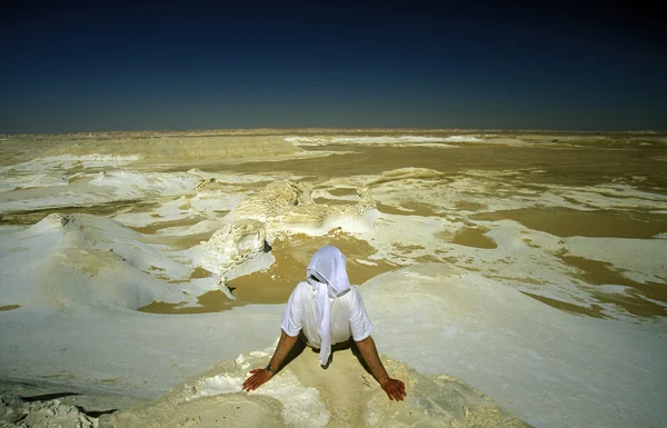 Afrika Egypte Saharawoestijn Farafra wit — Stockfoto