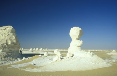 Afrika Mısır Sahra Farafra beyaz Çölü 