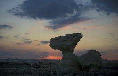 Afrika Mısır Sahra Farafra beyaz Çölü 