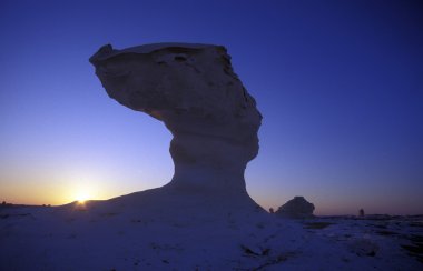 Afrika Mısır Sahra Farafra beyaz Çölü 
