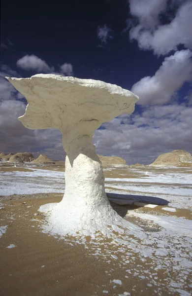 White desert near the village of Farafra — Stock Photo, Image