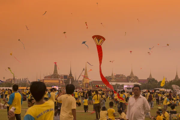 Thailand Bangkok Sanam Luang koning verjaardag — Stockfoto