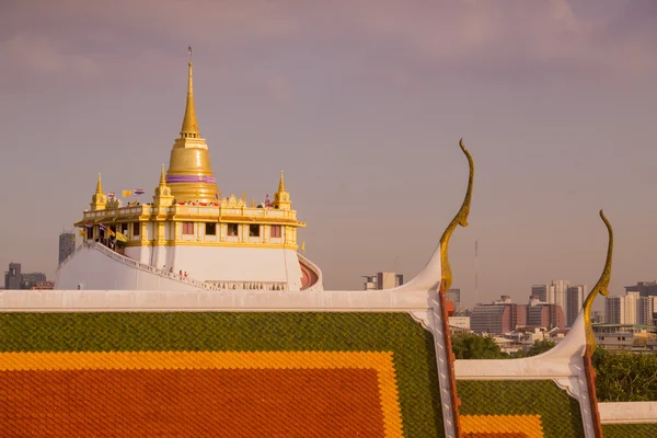 Tajlandia Bangkok Wat Ratchanatdaram Golden Mount — Zdjęcie stockowe