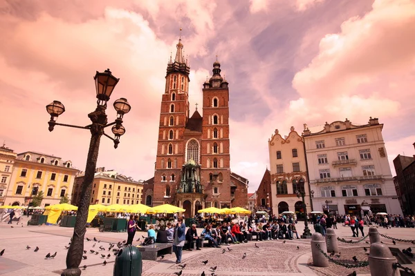 Rynek Glowny 广场 — 图库照片