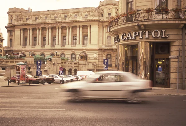 Carretera en la ciudad de Bucarest — Foto de Stock