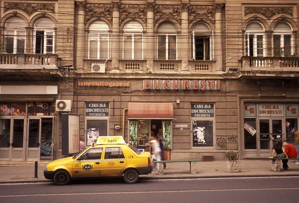 Silnice v hlavním městě Bukurešti — Stock fotografie