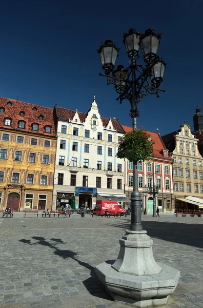 Piazza Stary Rynek a Breslavia — Foto Stock