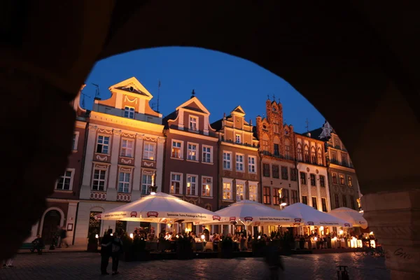 Bezpańskie Plac Rynek w Poznaniu — Zdjęcie stockowe