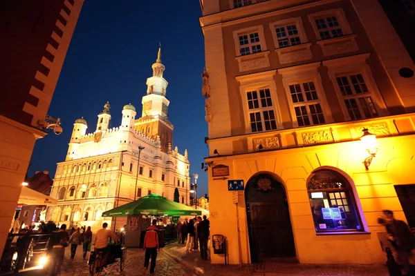 Sokak Rynek Meydanı Poznan — Stok fotoğraf