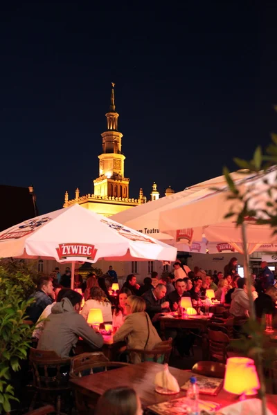 Herrelösa Rynek square i Poznan — Stockfoto