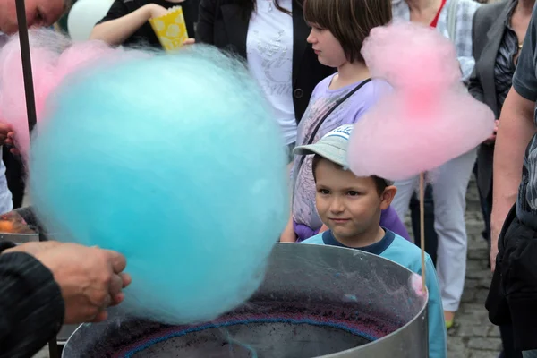 Family fair in the old town of Poznan — Stock Photo, Image