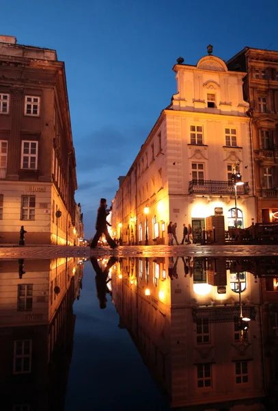 Herrelösa Rynek square i Poznan — Stockfoto