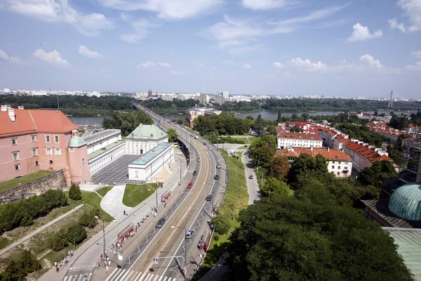 Zamkowy Square in the City of Warsaw — Stock Photo, Image