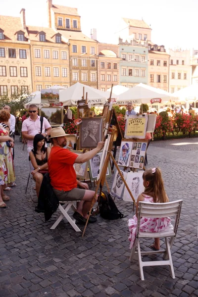 Markt für Straßenmalerei — Stockfoto