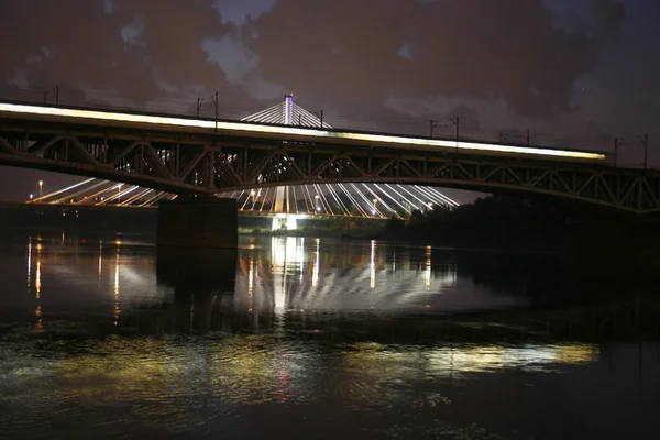 Puente en el río Wistla — Foto de Stock