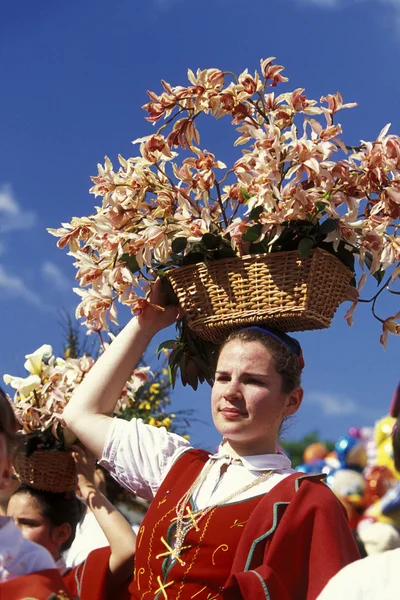 Desfile do Festival da Flor da Primavera — Fotografia de Stock