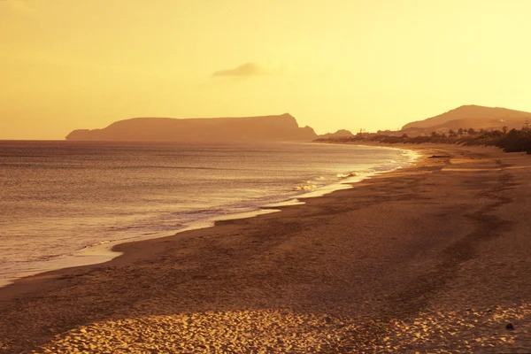 Stranden på den ön Porto Santo — Stockfoto