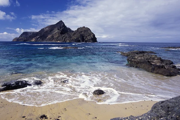 Praia na Ilha do Porto Santo — Fotografia de Stock