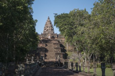 Tayland Isan Buri Ram Prasat Phanom basamak