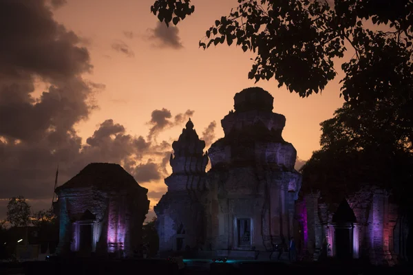 Light Show στο ναό Sikhoraphum Prasat — Φωτογραφία Αρχείου