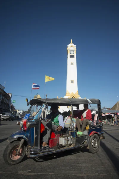 Clock tower at the Market in Isan — Stock Photo, Image