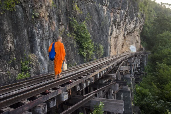 Lobos monje en el ferrocarril de la muerte — Foto de Stock
