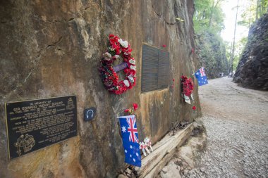 Burma-Tayland demiryolu inşaatı Hillfire geçişi