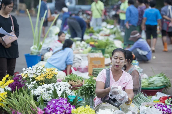 Vegetable market in the Village of Thailand — Stock Photo, Image