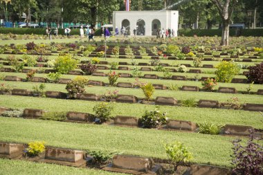 Tayland Kanchanaburi Müttefik savaş Mezarlığı