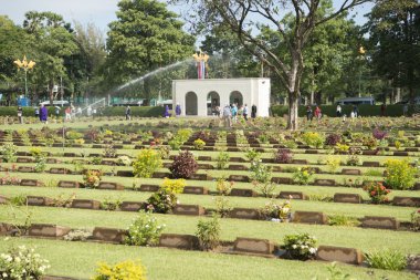 Tayland Kanchanaburi Müttefik savaş Mezarlığı