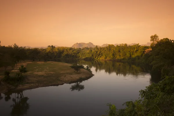 Thajsko Kanchanaburi smrti železniční River Kwai — Stock fotografie