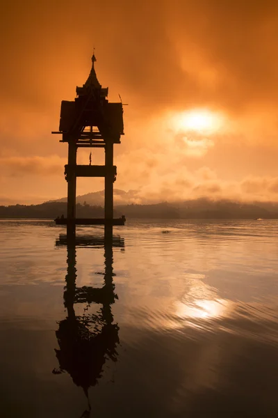 Floodet Wat Sam Prasop na Tailândia — Fotografia de Stock