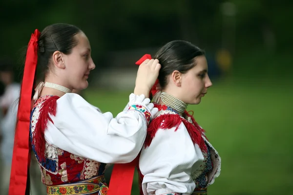Traditionell Folkmusik Festival i staden Cerveny Klastor — Stockfoto