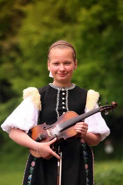 Traditionell Folkmusik Festival i staden Cerveny Klastor — Stockfoto