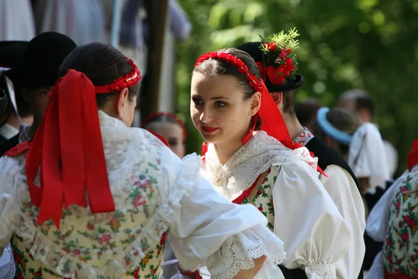 Traditionell Folkmusik Festival i staden Cerveny Klastor — Stockfoto