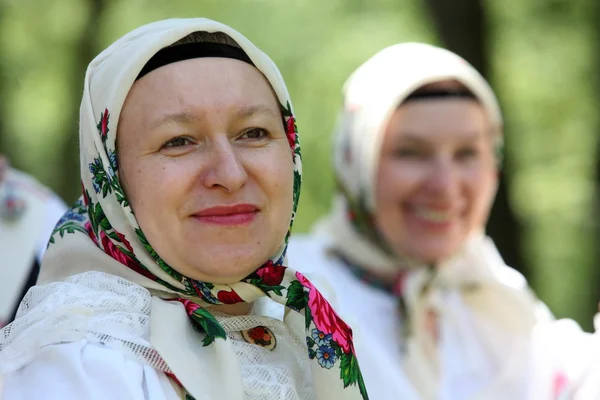 Traditional Folk Festival in the town of Cerveny Klastor — Stock Photo, Image