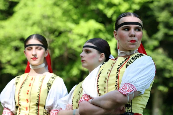 伝統的な民俗祭り Cerveny Klastor 町で — ストック写真