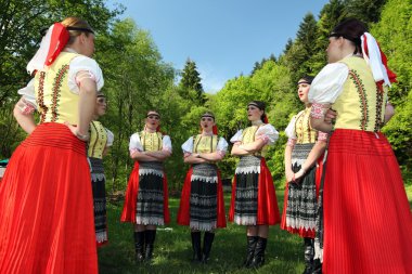 Geleneksel halk Festivali Cerveny Klastor kasaba