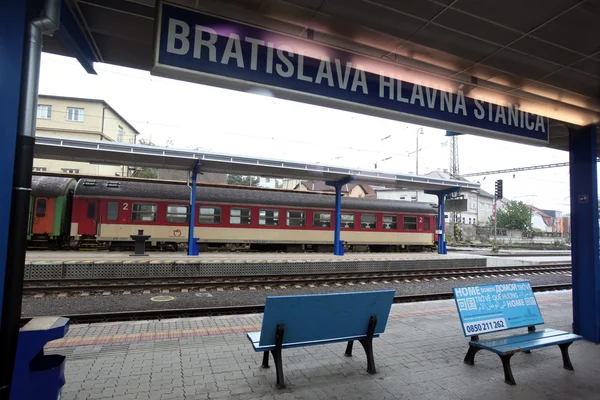 La estación de tren de Bratislava — Foto de Stock