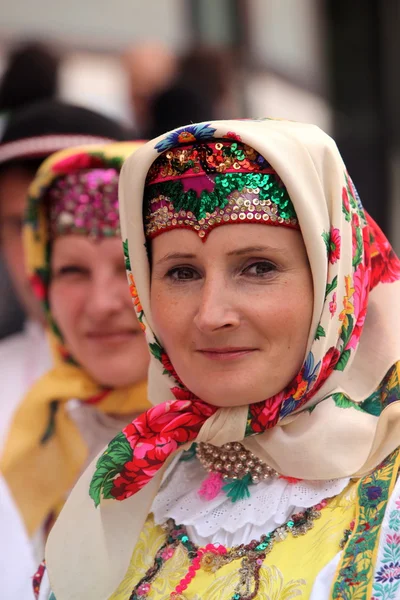 Traditionell Folkmusik Festival i staden Cerveny Klastor — Stockfoto