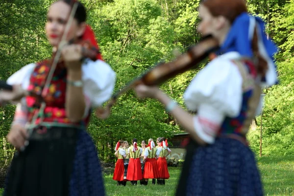 Tradiční slavnosti v městě červený Klastor — Stock fotografie