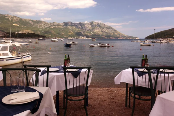 Old town of Budva at the Adriatic sea — Stock Photo, Image