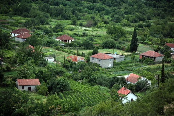 Krajina na západním konci Skadarské jezero — Stock fotografie