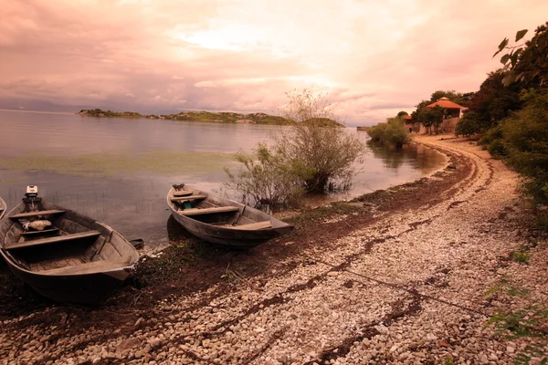 Extremo oeste del lago Skadarsko Jezero — Foto de Stock