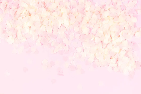 Urlaub Romantische Sanfte Abstrakte Hintergrund Für Das Design Rosafarbenes Konfetti — Stockfoto