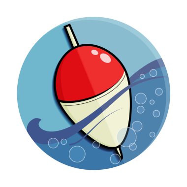 renkli float Balık tutma