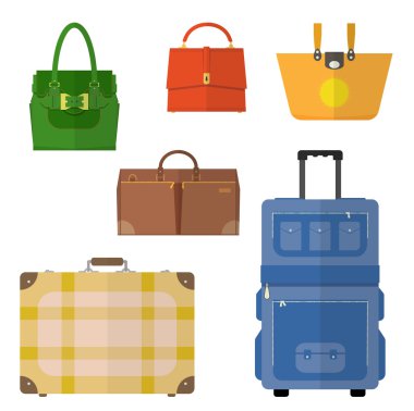 Çanta seti vektör