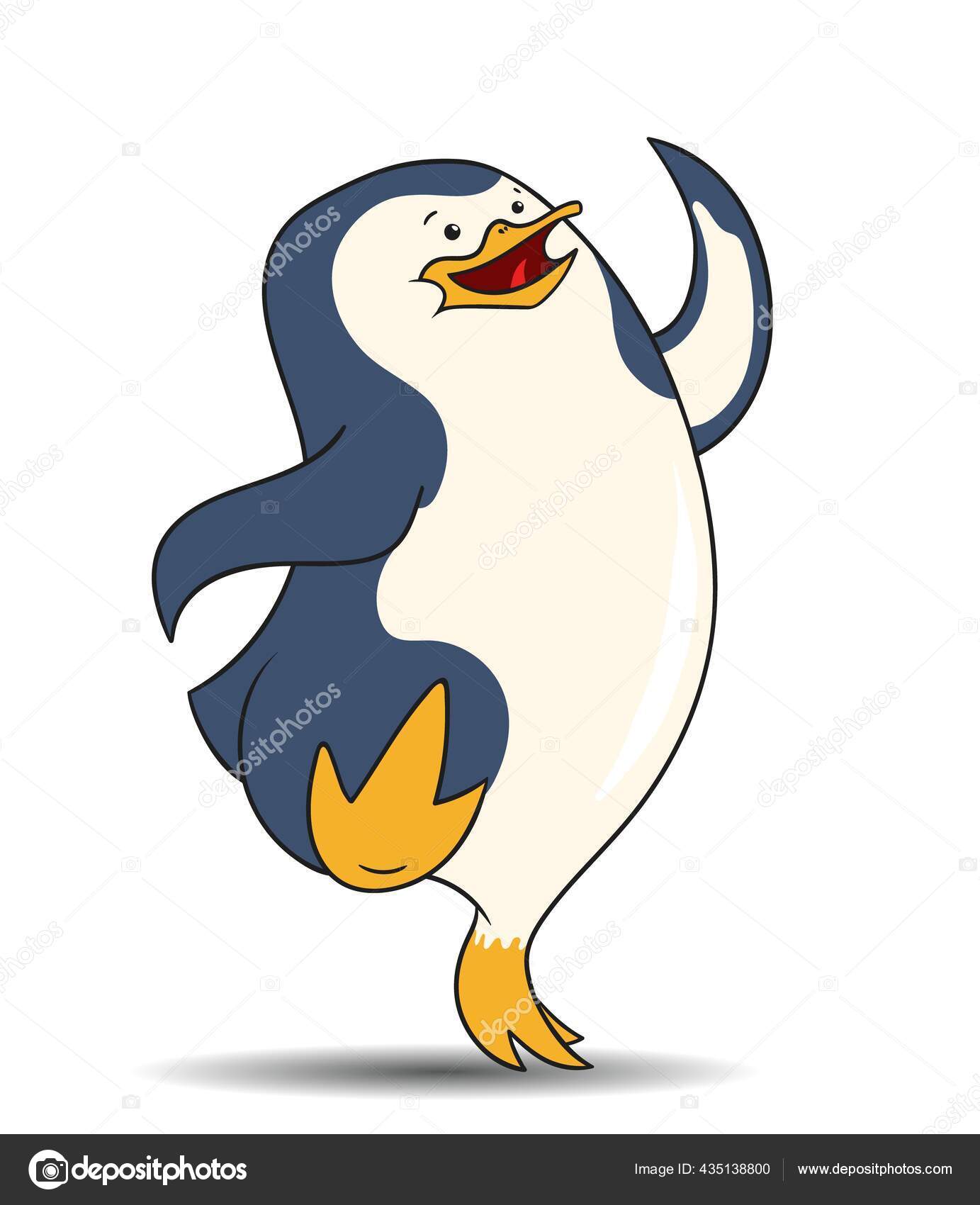 Penguin Lucu Sedang Berjalan