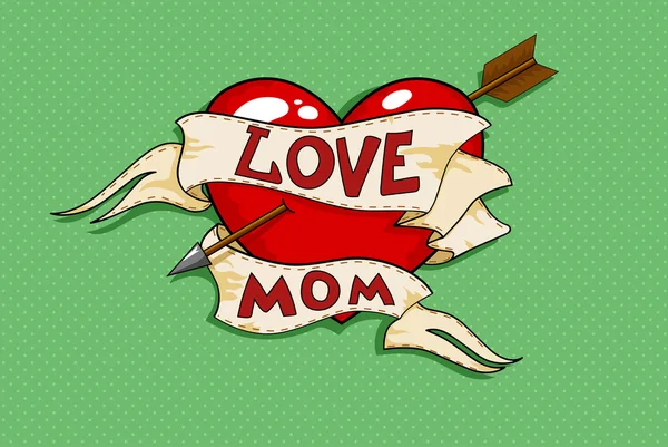 Love mom — Stock Vector