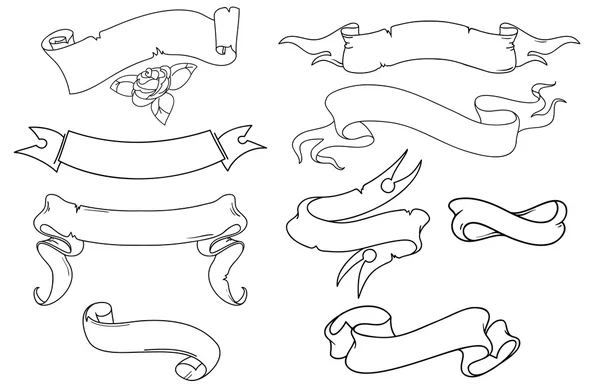 Conjunto de cintas — Archivo Imágenes Vectoriales